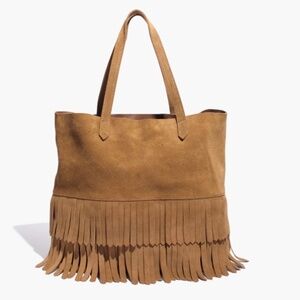 Madewell The Transport Tote: Suede Fringe Edition (NWOT)